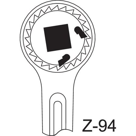 Gedore 1/4" Drive Ratchet Handle, Coupler 1/4" 129mm, Chrome 2093 Z-94